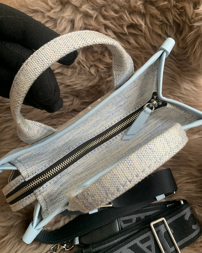 MARC JACOBS 
Canvas Small Summer Tote Bag Blue