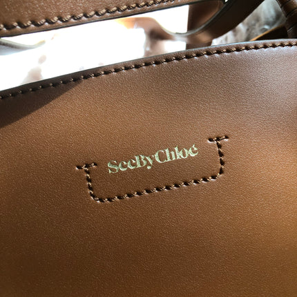 Preloved SEE BY CHLOÉ Cecilia Fringed Leather Bucket Bag