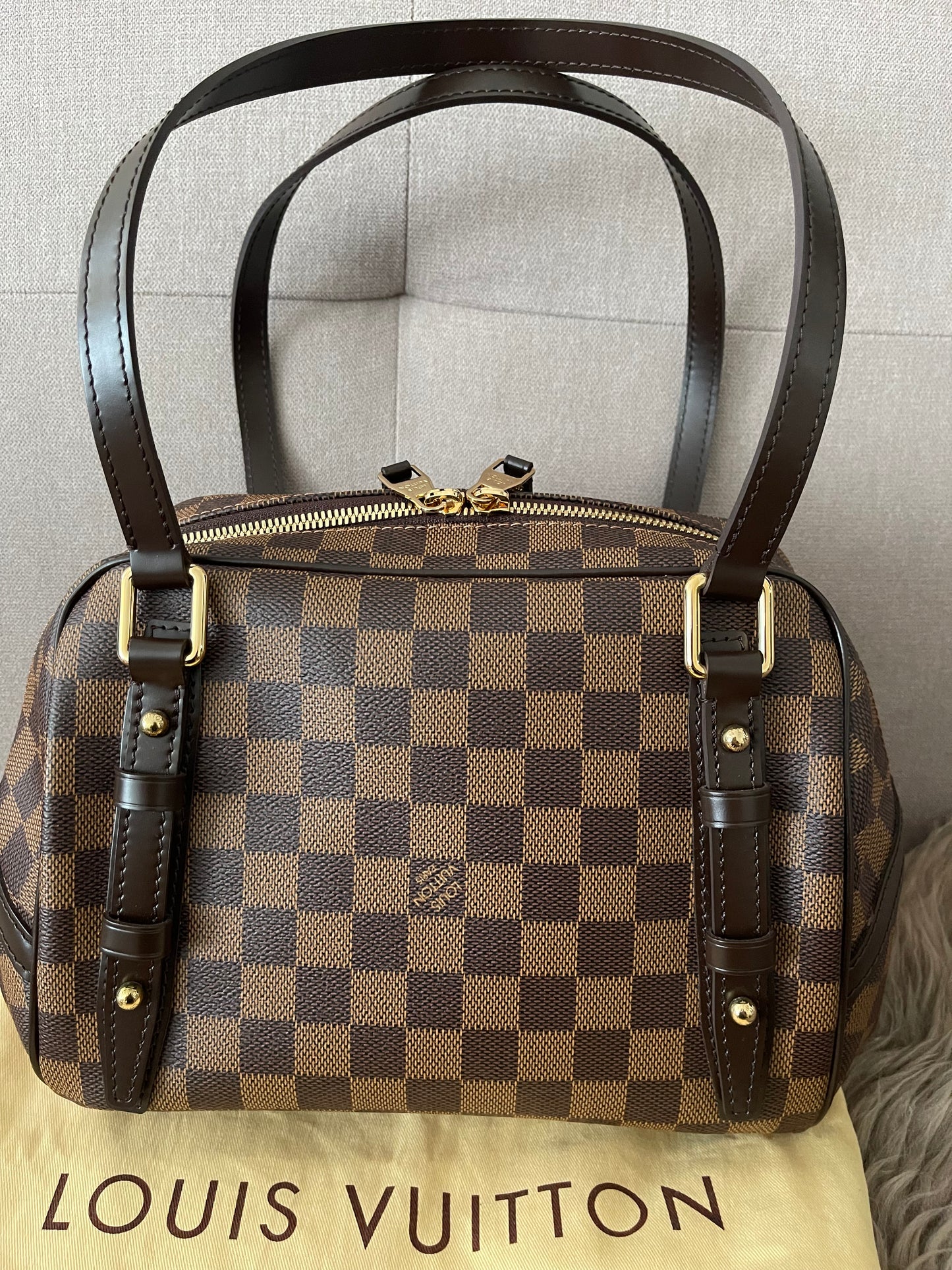Preloved Authentic Louis Vuitton Damier Rivington PM shoulder bag
