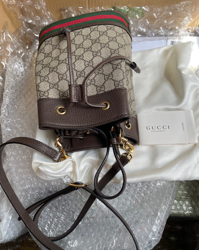 Preloved Gucci Ophidia small bucket bag