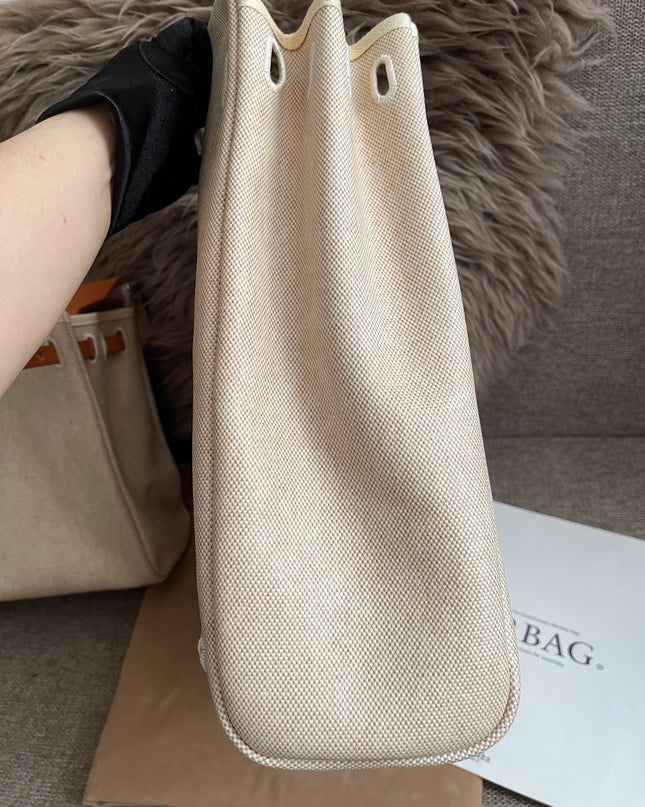 Preloved Authentic Hermes Herbag Zip