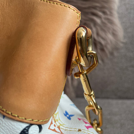Preloved Authentic Louis Vuitton Monogram Multicolore Judy MM – White