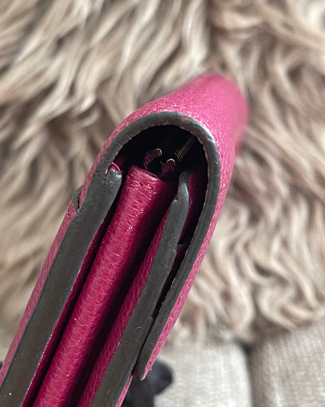 Preloved Authentic Louis Vuitton Monogram Empreinte Sarah Wallet – Fuchsia