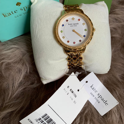 Kate Spade New York Morningside Three-Hand Gold-Tone Stainless Steel Watch