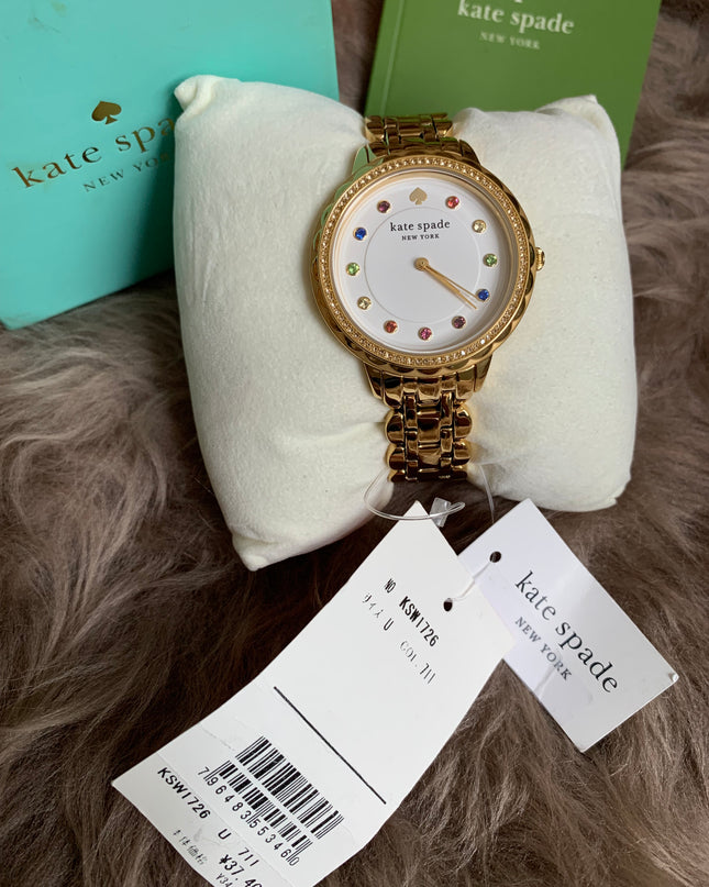 Kate Spade New York Morningside Three-Hand Gold-Tone Stainless Steel Watch