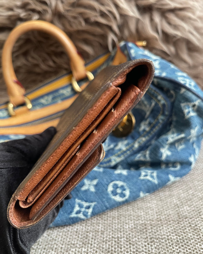 Preloved Authentic Louis Vuitton Neo Speedy Monogram Denim Handbag