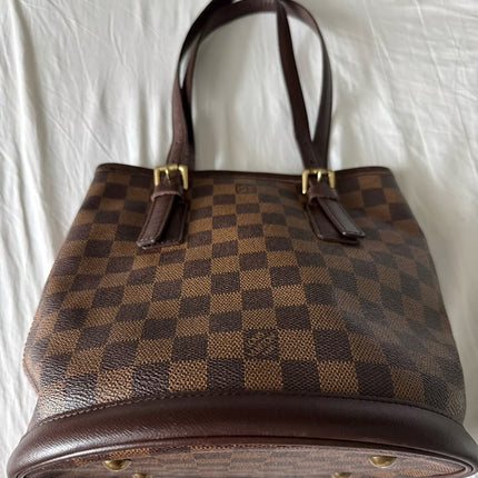 Preloved Authentic Louis Vuitton bucket damier bag
