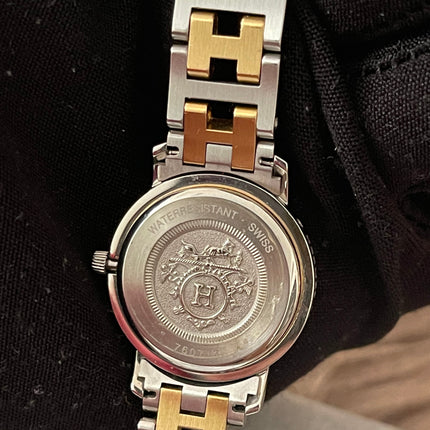 Preloved Authentic Hermès Clipper Watch (2-Tone)