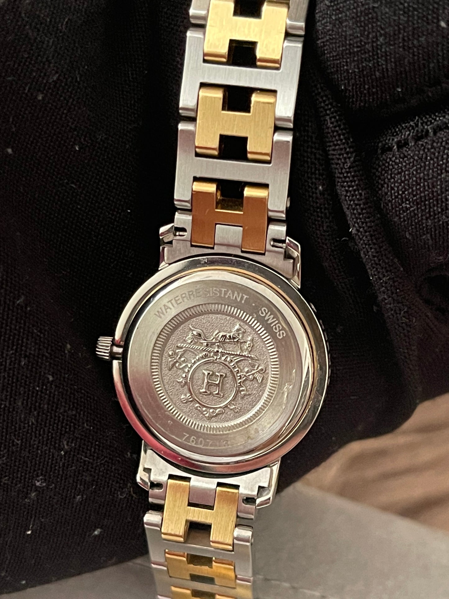 Preloved Authentic Hermès Clipper Watch (2-Tone)