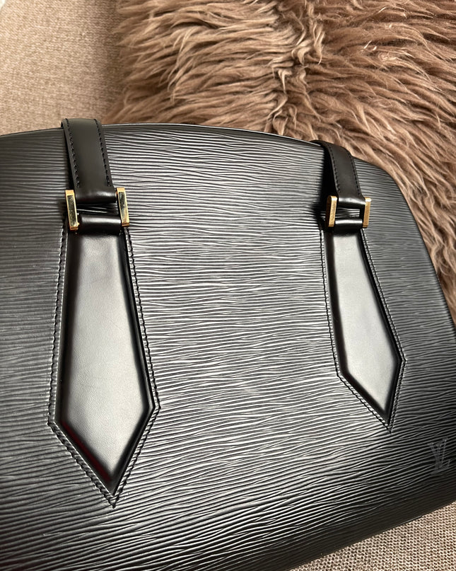 Preloved Authentic Louis Vuitton Epi Leather Sablon Shoulder Bag – Black