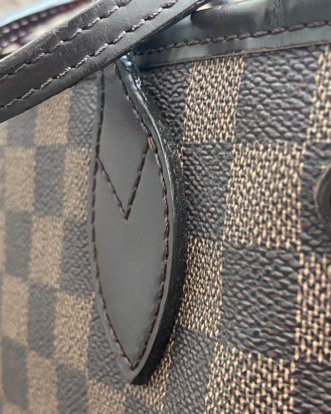 Preloved Authentic Louis Vuitton Neverfull PM — Damier Ebène Canvas