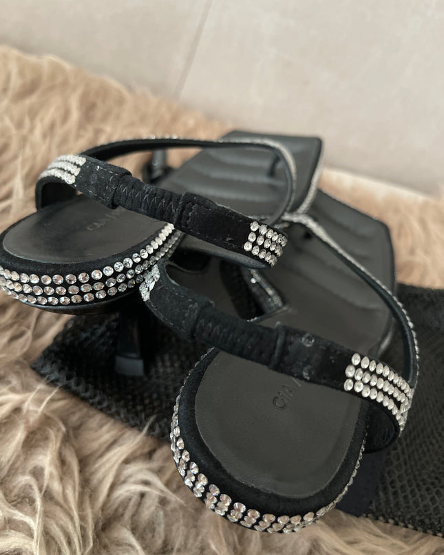 Preloved Authentic GIABORGHINI Rosie 13 70mm thong sandals SZ 35