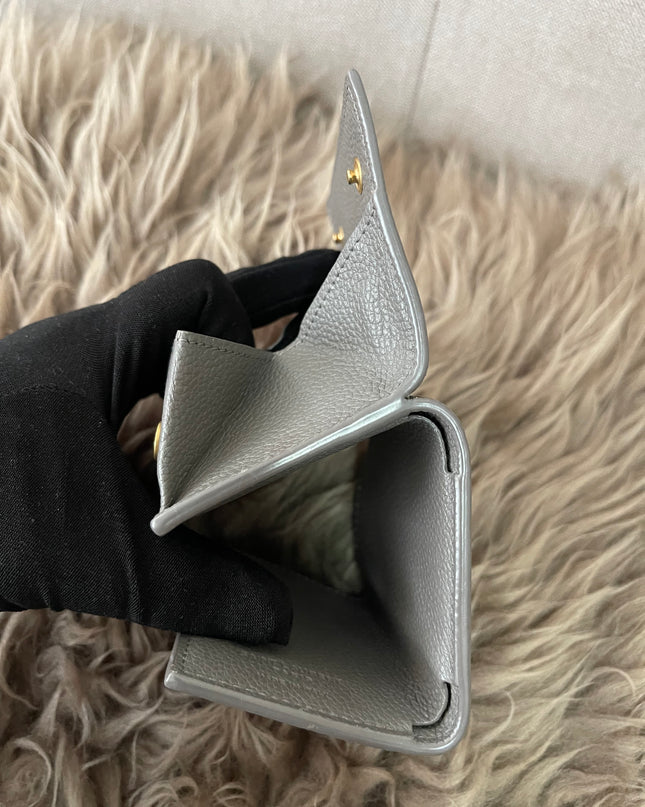 Preloved Authentic Yves Saint Laurent Trifold Compact Wallet