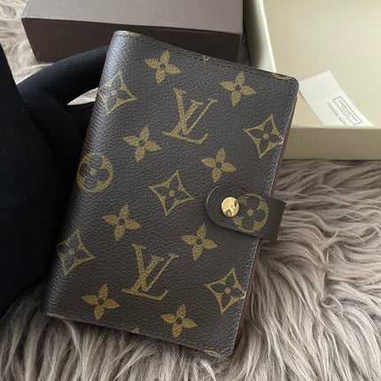 Preloved Authentic Louis Vuitton Agenda PM notebook cover monogram
