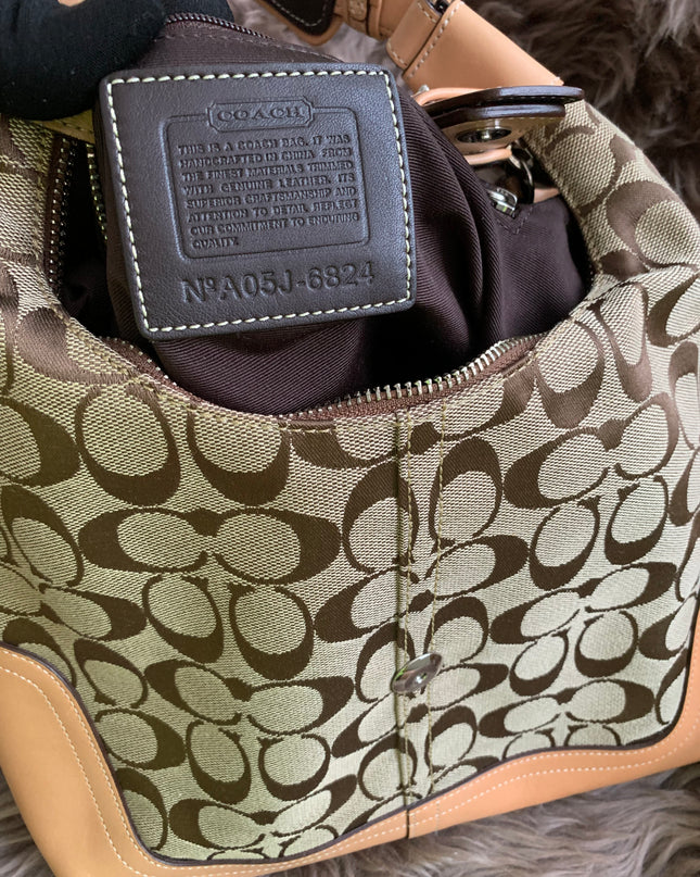 COACH◆Handbag/leather/allover pattern/6824