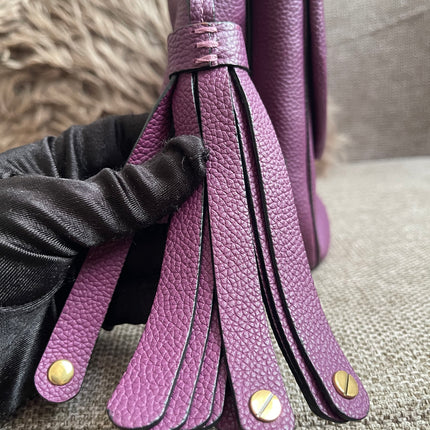 Preloved Authentic Marc Jacobs Interlock Saddle Bag in Plum