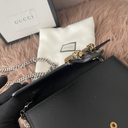 Preloved Authentic Gucci Dionysus Web Chain Wallet Leather Small crossbody bag