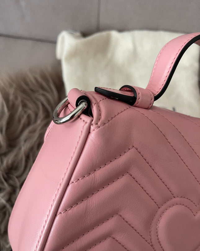 Preloved Authentic GUCCI GG Marmont mini top handle bag