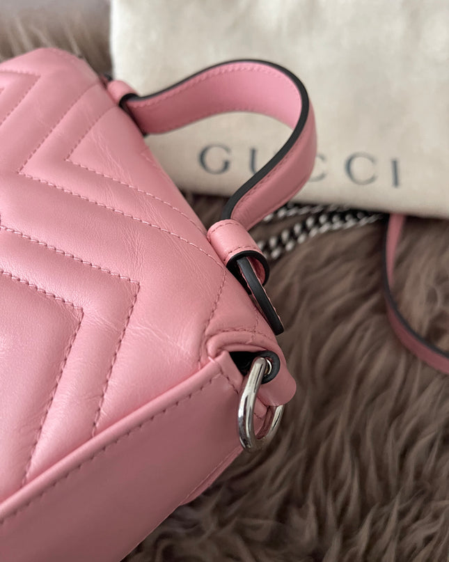 Preloved Authentic GUCCI GG Marmont mini top handle bag