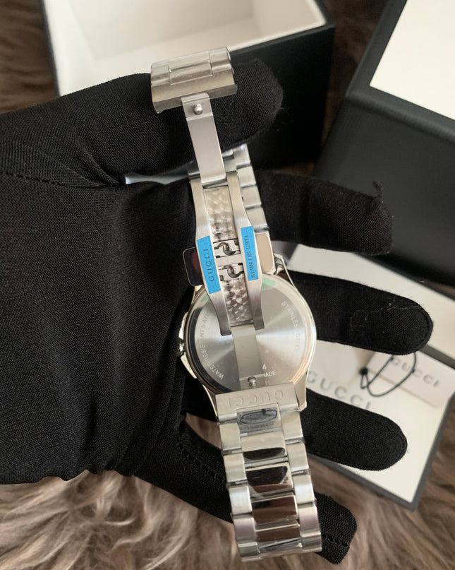 GUCCI Quartz watch/Analog/Stainless steel/BEG/SLV/SS/126.4