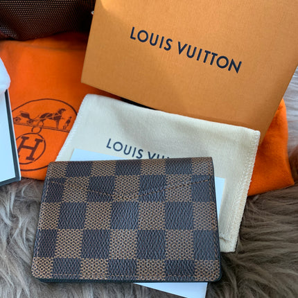 LOUIS VUITTON Damier Ebene Canvas Pocket Organizer