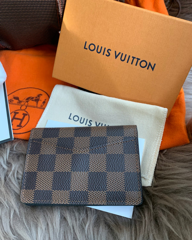 LOUIS VUITTON Damier Ebene Canvas Pocket Organizer