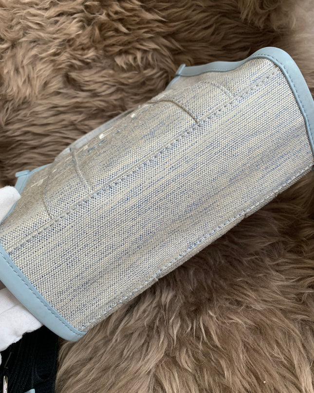 MARC JACOBS 
Canvas Small Summer Tote Bag Blue