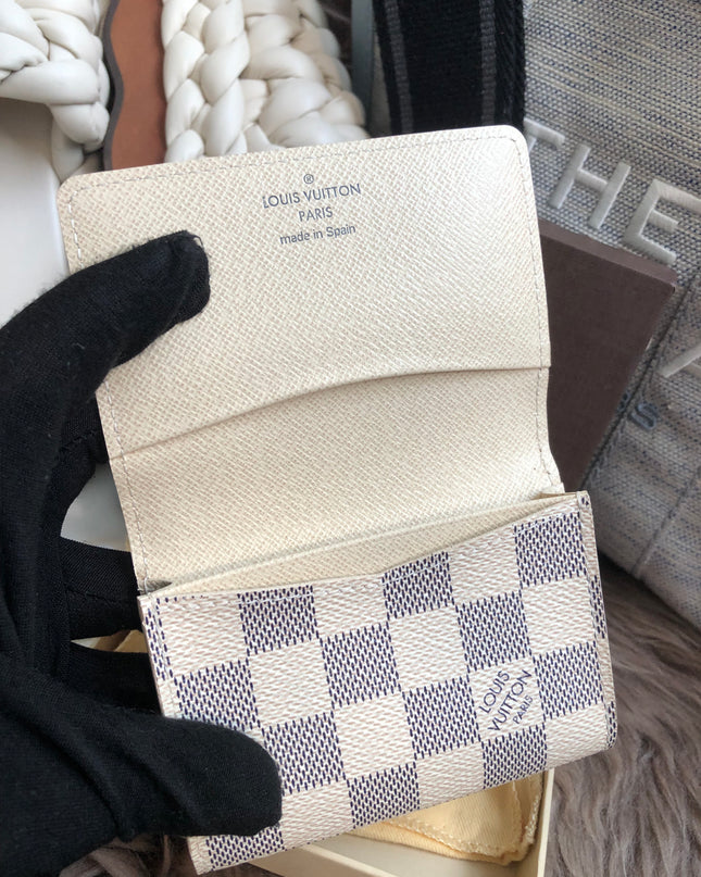 Louis Vuitton Pre-Owned Damier Azur Card Holder