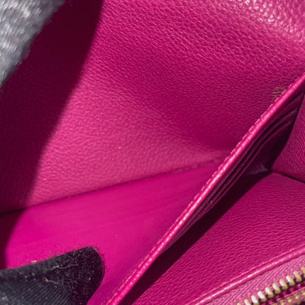 Preloved Authentic Louis Vuitton Monogram Empreinte Sarah Wallet – Fuchsia