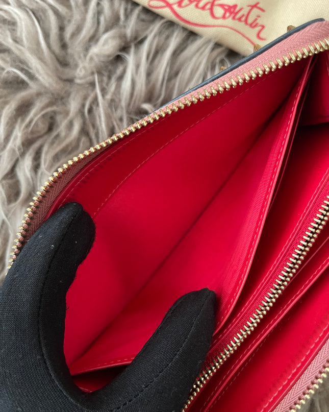 Preloved Authentic Christian Louboutin Panettone zip-around long wallet