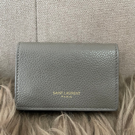 Preloved Authentic Yves Saint Laurent Trifold Compact Wallet