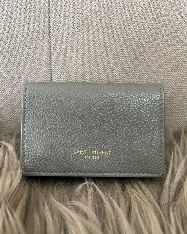 Preloved Authentic Yves Saint Laurent Trifold Compact Wallet