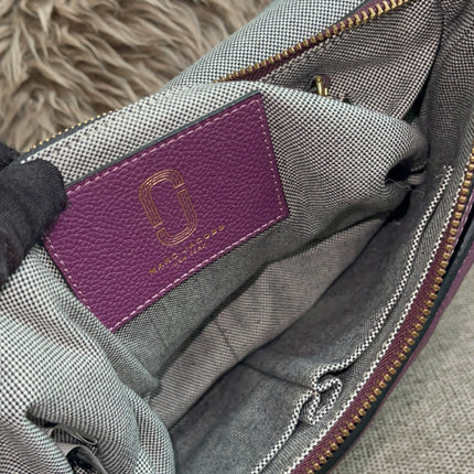 Preloved Authentic Marc Jacobs Interlock Saddle Bag in Plum