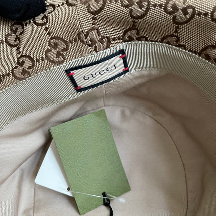 UNUSED GUCCI GG CANVAS BUCKET HAT