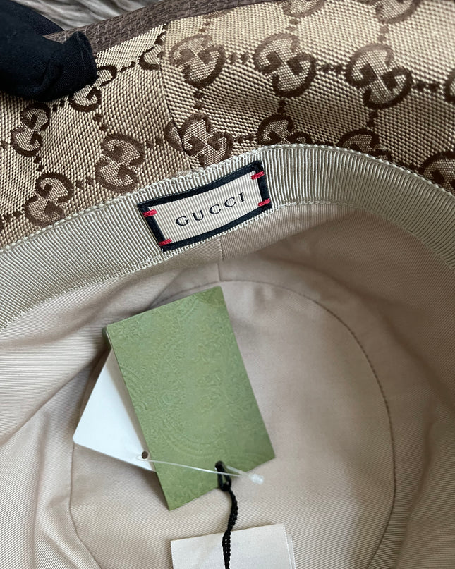 UNUSED GUCCI GG CANVAS BUCKET HAT