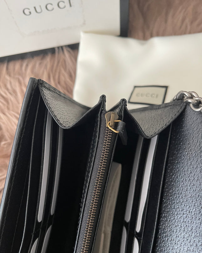 Preloved Authentic Gucci Dionysus Web Chain Wallet Leather Small crossbody bag