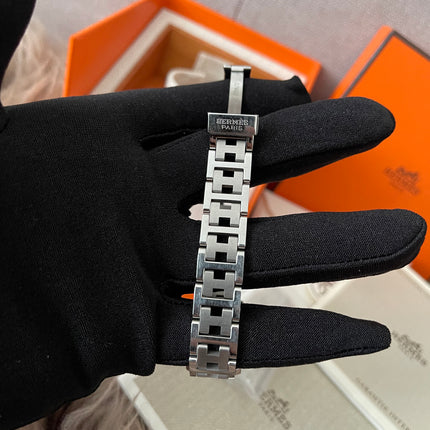 Preloved Authentic Hermes Stainless Steel Clipper 24mm Watch