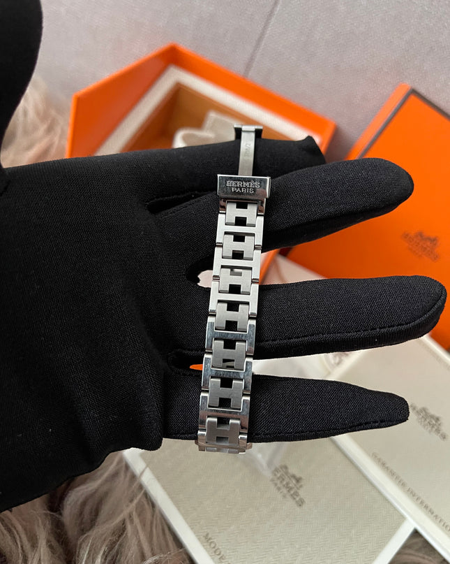 Preloved Authentic Hermes Stainless Steel Clipper 24mm Watch