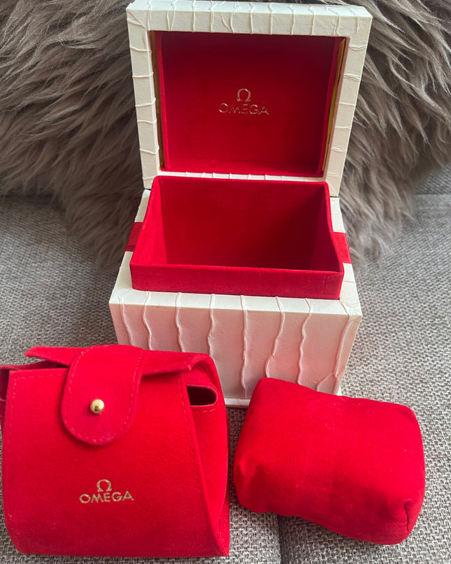 Preloved Authentic Omega Constellation Mini Cindy Crawford Orange Dial Ladies Watch