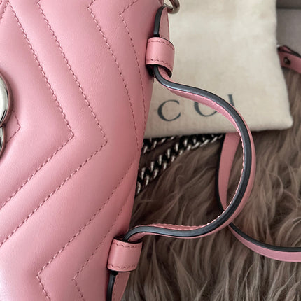 Preloved Authentic GUCCI GG Marmont mini top handle bag