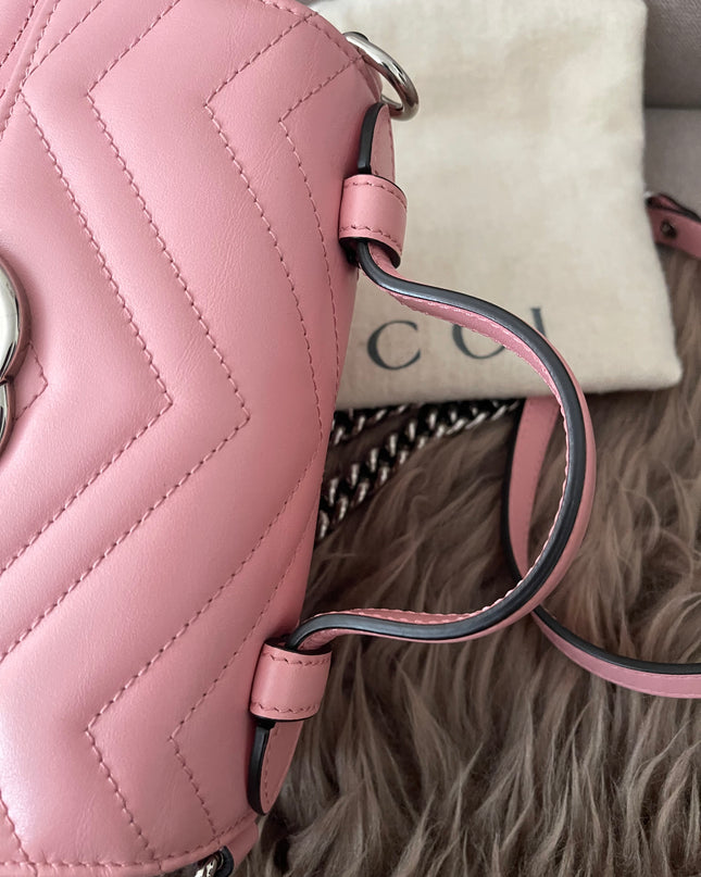 Preloved Authentic GUCCI GG Marmont mini top handle bag
