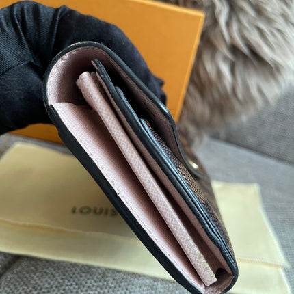Preloved Authentic Louis Vuitton Sarah Wallet in Damier Ebene