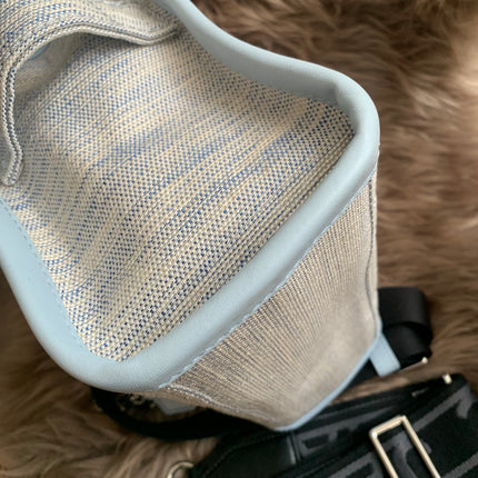 MARC JACOBS 
Canvas Small Summer Tote Bag Blue