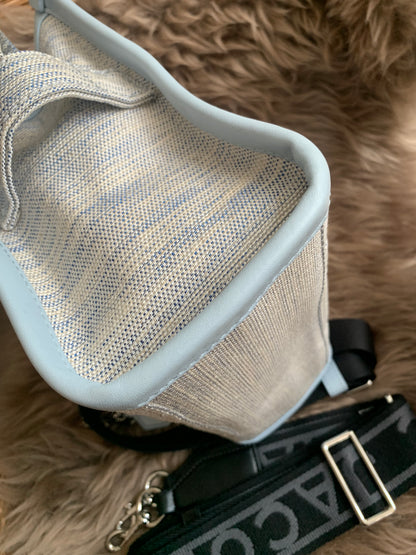 MARC JACOBS 
Canvas Small Summer Tote Bag Blue