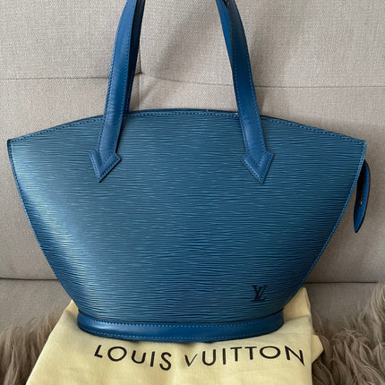 Preloved Authentic Louis Vuitton Saint Jacques bag in blue Epi leather
