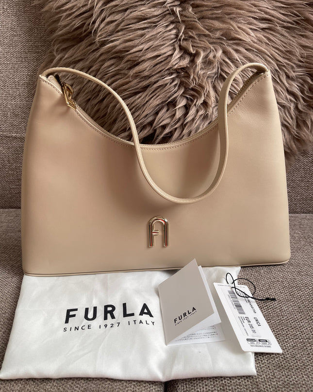 Preloved Authentic Furla Miastella Hobo Bag in Beige