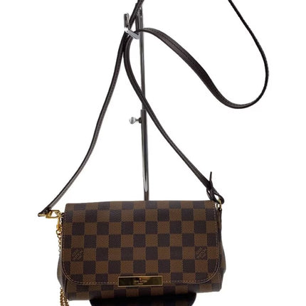 Preloved Authentic LOUIS VUITTON Favorite MM_Damier Ebene_BRW/PVC/