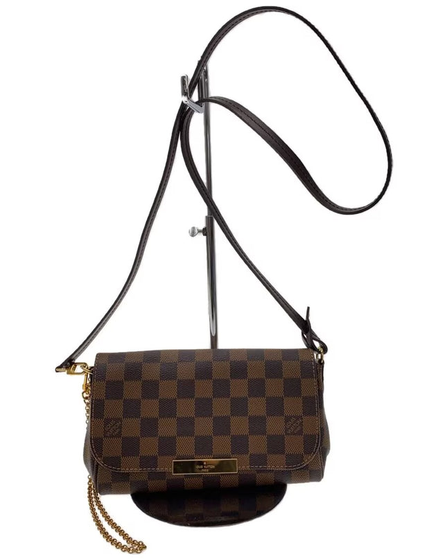 Preloved Authentic LOUIS VUITTON Favorite MM_Damier Ebene_BRW/PVC/