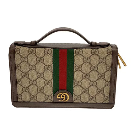 Preloved Authentic Rank A Gucci Ophidia GG travel case