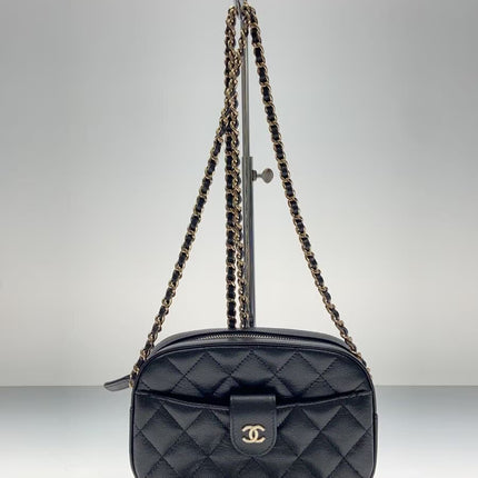 Preloved Authentic Rank A CHANEL Pre-Owned 2021 Matelassé round zip Wallet